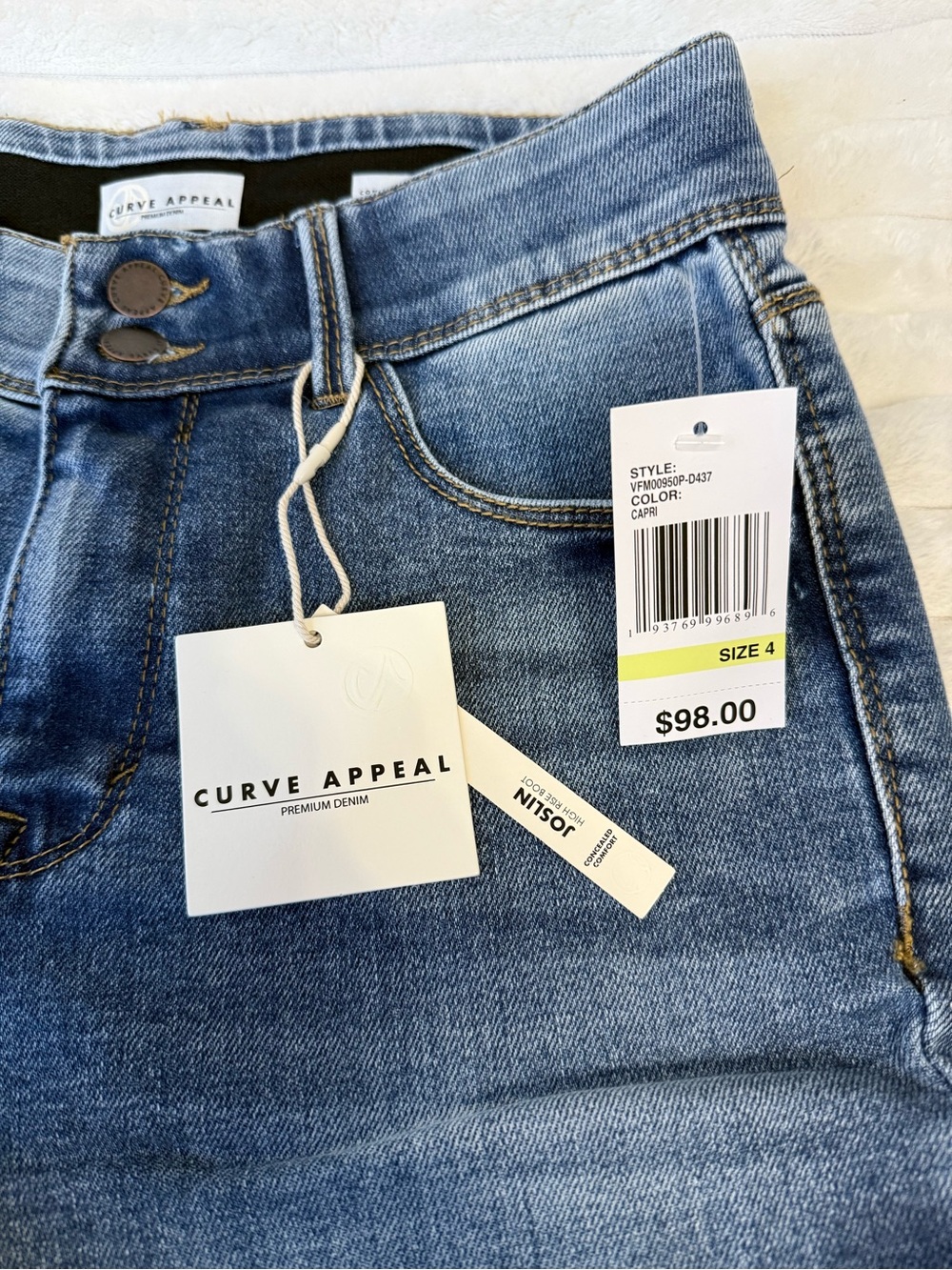 Curve Appeal high rise boot cut jeans size 4 27 - Picture 5 of 10